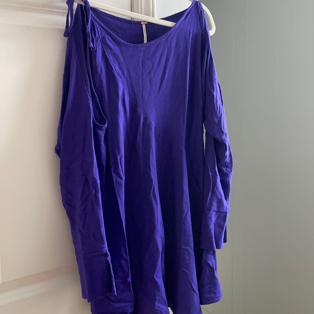 Free people purple flowy dress